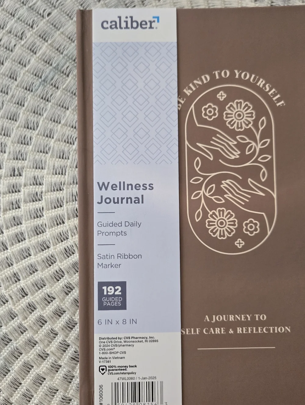 Caliber Wellness Journal - Be Kind To Yourself With Satin Ribbon Marker